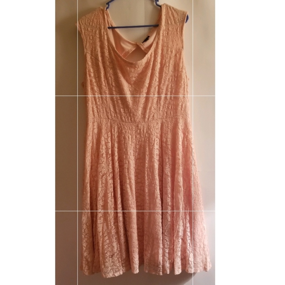 Torrid size 2 pink lace dress